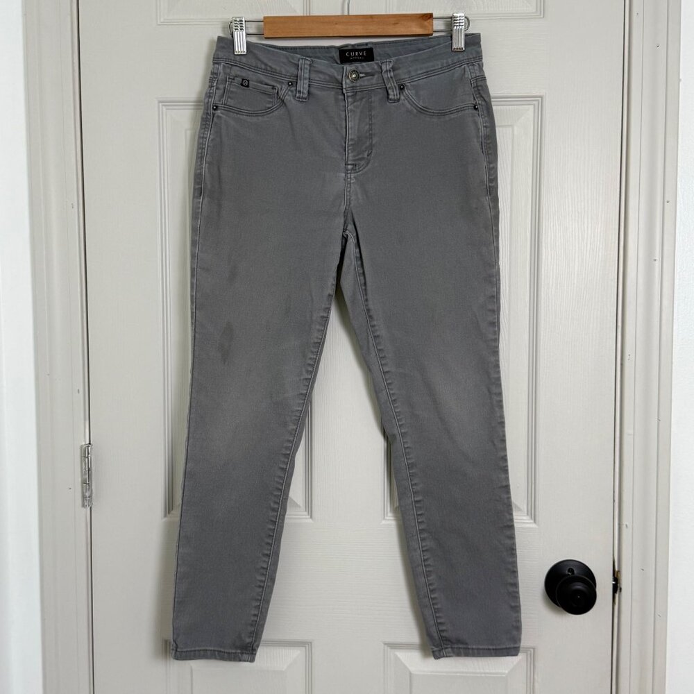 Curve Appeal Jeans Womens 4/27 Minimalist Jegging Gray Stretch Casual‎ Classic